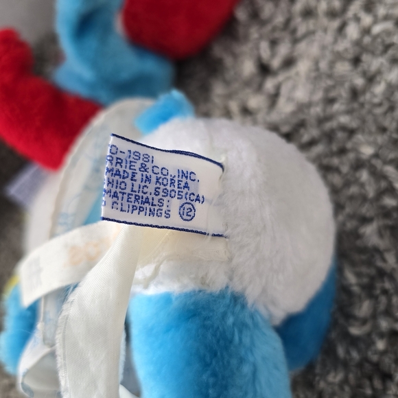 Vintage 1981 Smurfs Plush Toys Lot Of 2 - Picture 6 of 9